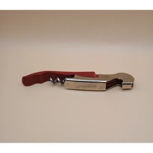 Good Cook Waiters Corkscrew Wine Bottle Opener Red Folding Foil Cutter 3-in-1